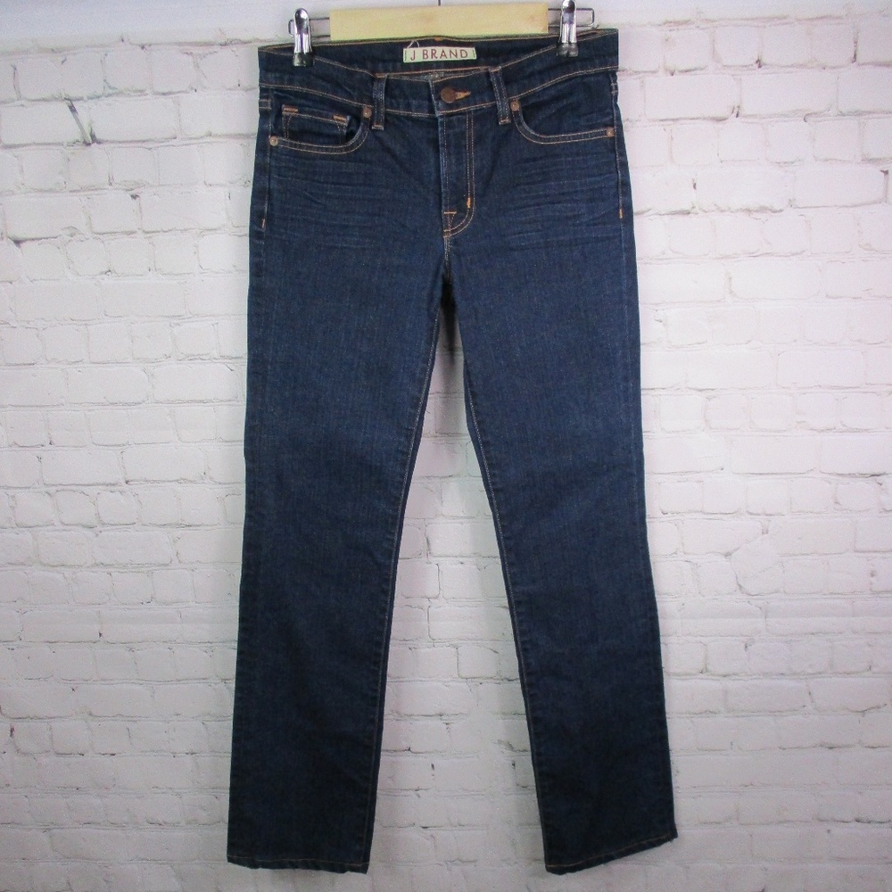 J Brand Dark Wash Cigarette Leg Jeans